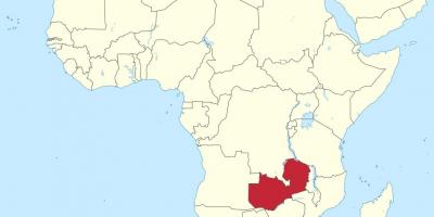 خريطة أفريقيا عرض زامبيا